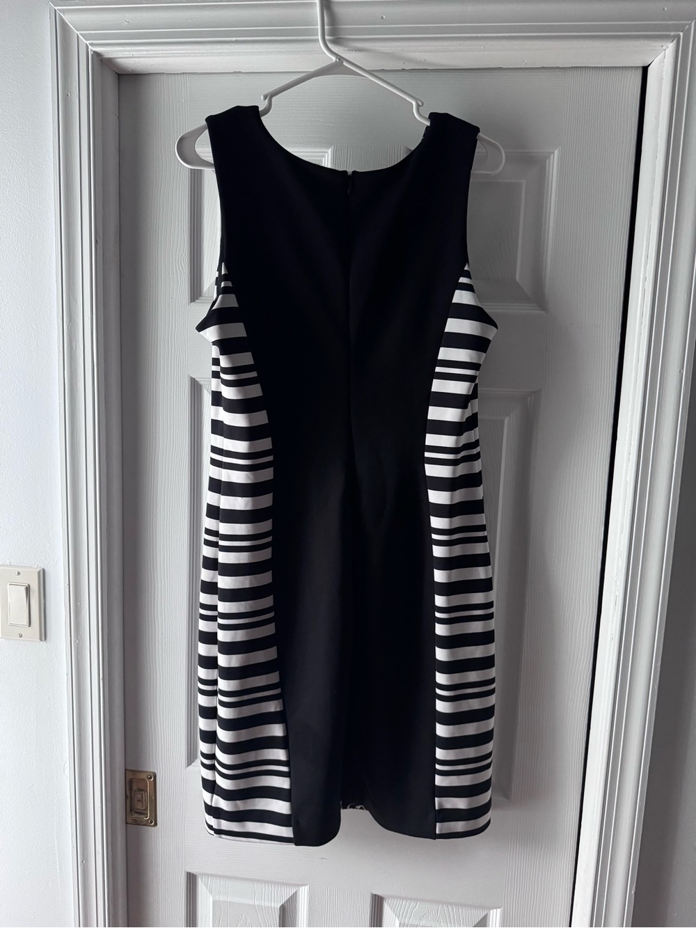 NICOLE BY NICOLE MILLER FLORAL STRIPED DRESS LARGE - Picture 3 of 3